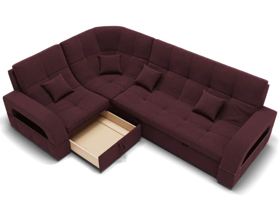 Диваны угловые в гостиную, Модульный диван Майами-3,микровелюр,антивандальная ткань,венеция