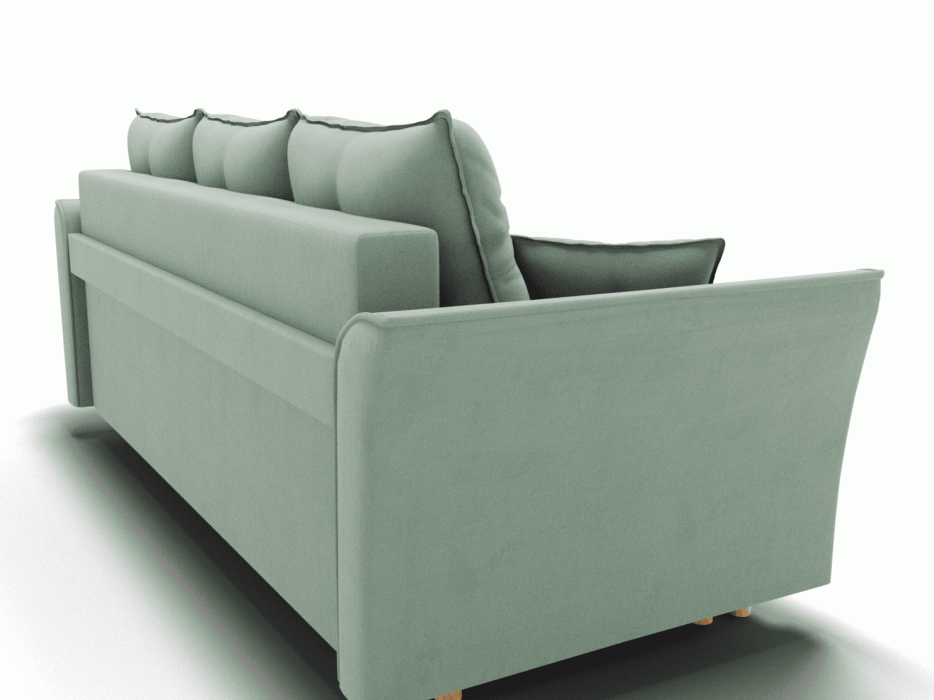 Диваны еврокнижки, Прямой диван Пандора,еврокнижка,велюр