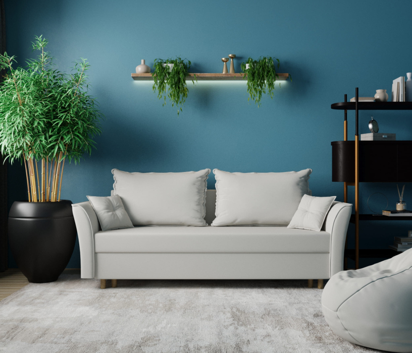 Диваны еврокнижки, Прямой диван Наоми,еврокнижка,велюр