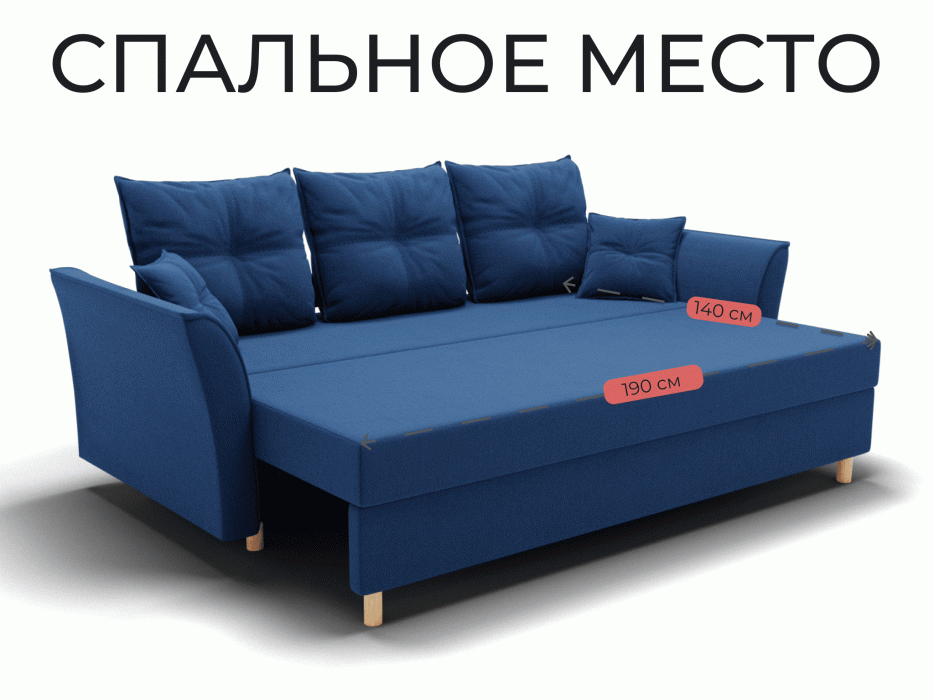 Диваны еврокнижки, Прямой диван Пандора,еврокнижка,велюр