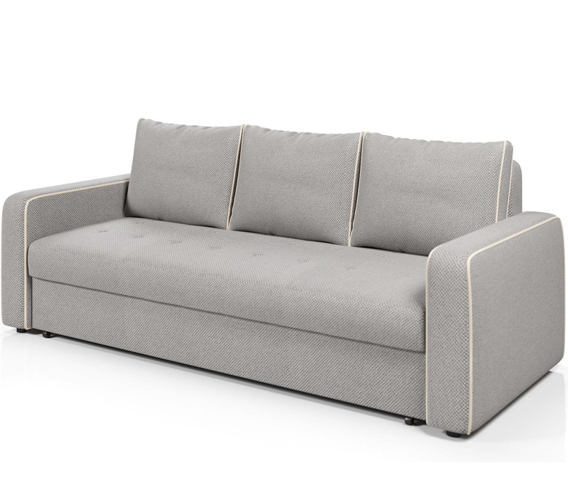 Диваны еврокнижки, Диван-кровать прямой Атланта с кантом еврокнижка,велюр