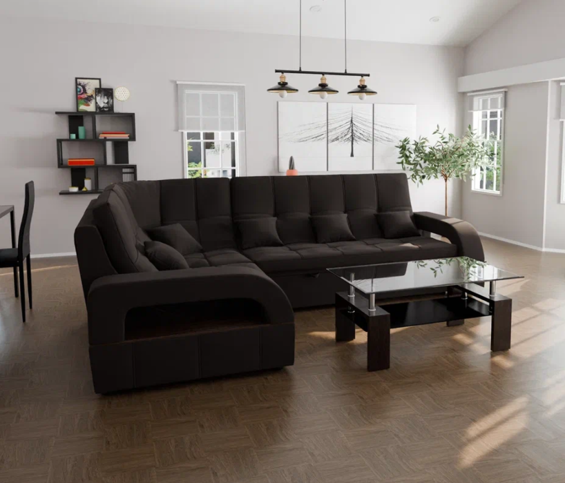 Диваны угловые в гостиную, Модульный диван Майами-3,микровелюр,антивандальная ткань,венеция