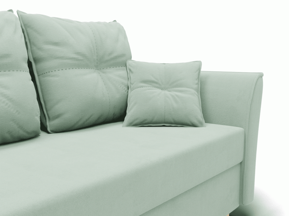 Диваны еврокнижки, Прямой диван Пандора,еврокнижка,велюр