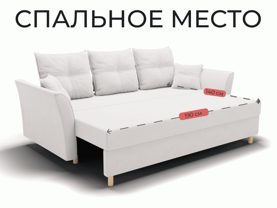 Диваны еврокнижки, Прямой диван Пандора,еврокнижка,велюр