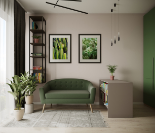 Диван прямой нераскладной Арзамас, велюр